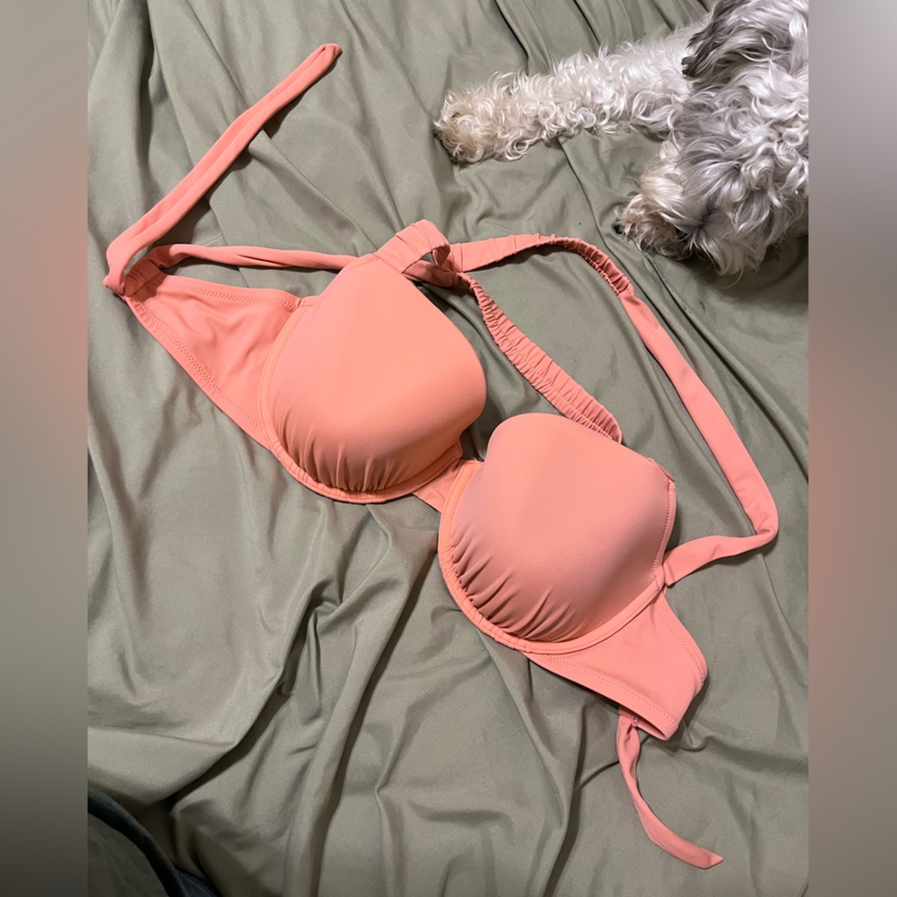 34DD bikini top coral